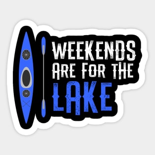 Weekends Are For The Lake Sticker